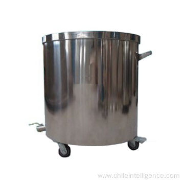 Stainless steel mixing tank with wheels